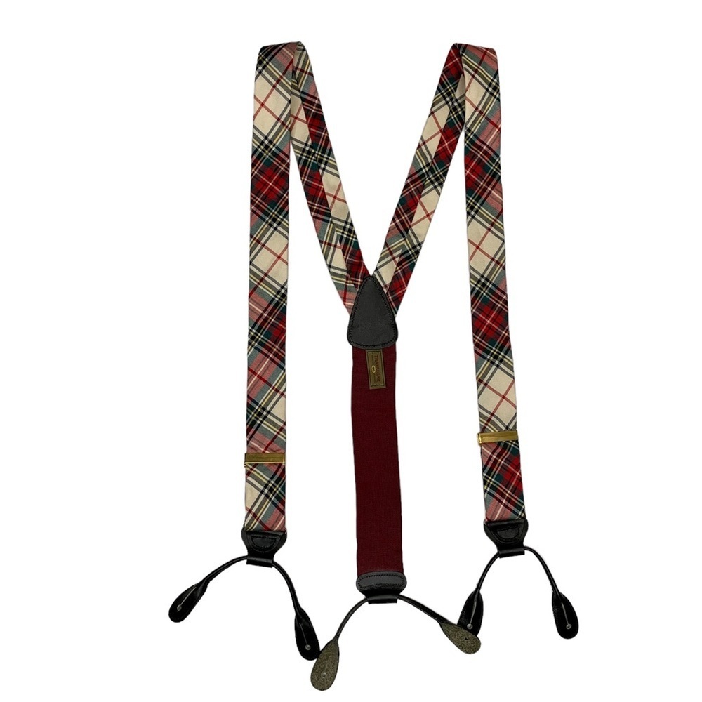 TRAFALGAR Plaid Suspenders